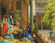 John Frederick Lewis The midday meal Spain oil painting artist